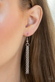 Paparazzi "Optical Illusion" Black Stone Silver Ring Necklace & Earring Set Paparazzi Jewelry