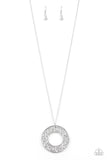 Paparazzi "Bad HEIR Day" White Necklace & Earring Set Paparazzi Jewelry