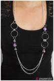Paparazzi "Finish What You Started" Purple Necklace & Earring Set Paparazzi Jewelry