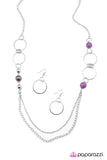 Paparazzi "Finish What You Started" Purple Necklace & Earring Set Paparazzi Jewelry