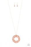 Paparazzi "Bad HEIR Day" Copper Necklace & Earring Set Paparazzi Jewelry