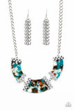 Paparazzi "HAUTE-Blooded" Blue Necklace & Earring Set Paparazzi Jewelry