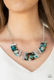 Paparazzi "HAUTE-Blooded" Blue Necklace & Earring Set Paparazzi Jewelry