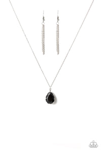 Paparazzi "Metro Twinkle" Black Necklace & Earring Set Paparazzi Jewelry