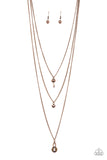 Paparazzi "Secret Heart" Copper Necklace & Earring Set Paparazzi Jewelry
