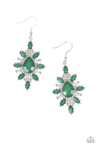 Paparazzi "Glamorously Colorful" Green Earrings Paparazzi Jewelry