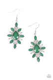 Paparazzi "Glamorously Colorful" Green Earrings Paparazzi Jewelry