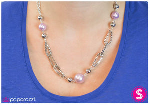 Paparazzi "Calm and Connected" Purple Necklace & Earring Set Paparazzi Jewelry