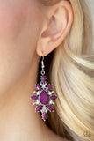 Paparazzi "Glamorously Colorful" Purple Earrings Paparazzi Jewelry