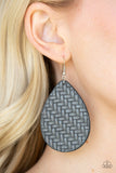 Paparazzi VINTAGE VAULT "Teardrop Trend" Silver Earrings Paparazzi Jewelry