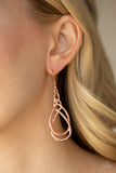 Paparazzi "Twisted Elegance" Copper Earrings Paparazzi Jewelry