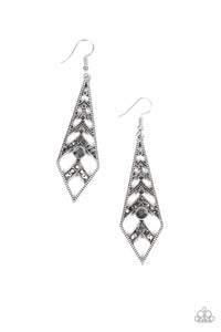 Paparazzi "Flared Flair" Silver Earrings Paparazzi Jewelry