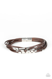 Paparazzi "Lay Low" Brown Bracelet Paparazzi Jewelry