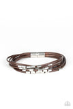 Paparazzi "Lay Low" Brown Bracelet Paparazzi Jewelry