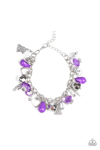 Paparazzi "Charmingly Romantic" Purple Bracelet Paparazzi Jewelry