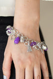 Paparazzi "Charmingly Romantic" Purple Bracelet Paparazzi Jewelry