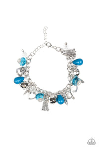 Paparazzi "Charmingly Romantic" Blue Bracelet Paparazzi Jewelry