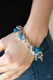 Paparazzi "Charmingly Romantic" Blue Bracelet Paparazzi Jewelry