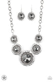 Paparazzi "Global Glamour" Silver Blockbuster Necklace & Earring Set Paparazzi Jewelry
