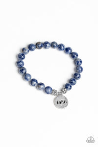 Paparazzi "FAITH It, Till You Make It " Blue Bracelet Paparazzi Jewelry