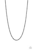 Paparazzi "Jump Street" Black Men's Urban Unisex Necklace Paparazzi Jewelry