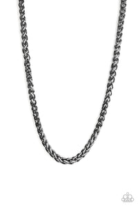 Paparazzi "Big Talker" Black Mens Necklace Paparazzi Jewelry