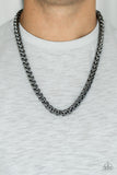 Paparazzi "Big Talker" Black Mens Necklace Paparazzi Jewelry