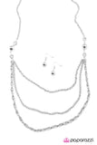 Paparazzi "Watch Your Tone - Silver" necklace Paparazzi Jewelry