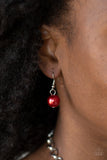 Paparazzi "One-Way WALL STREET" Red Necklace & Earring Set Paparazzi Jewelry