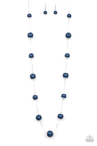 Paparazzi "5th Avenue Frenzy" Blue Necklace & Earring Set Paparazzi Jewelry