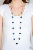 Paparazzi "5th Avenue Frenzy" Blue Necklace & Earring Set Paparazzi Jewelry