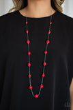 Paparazzi "5th Avenue Frenzy" Red Necklace & Earring Set Paparazzi Jewelry