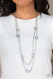 Paparazzi "Back For More" Blue Necklace & Earring Set Paparazzi Jewelry