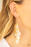 Paparazzi VINTAGE VAULT "Chime Time" Gold Earrings Paparazzi Jewelry