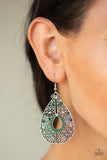 Paparazzi VINTAGE VAULT "Malibu Gardens" Green Earrings Paparazzi Jewelry