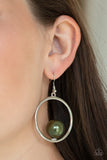 Paparazzi "Solitaire REFINEMENT" Green Earring Paparazzi Jewelry