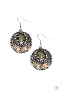 Paparazzi "Sandstone Paradise" Green Earrings Paparazzi Jewelry