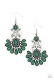 Paparazzi "Paradise Parlor" Green Earrings Paparazzi Jewelry