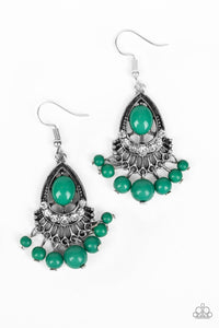 Paparazzi "Floating On HEIR" Green Earrings Paparazzi Jewelry