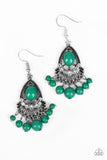 Paparazzi "Floating On HEIR" Green Earrings Paparazzi Jewelry