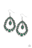 Paparazzi "Malibu Mardi Gras" Green Earrings Paparazzi Jewelry