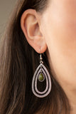 Paparazzi "Drops of Color" Green Earrings Paparazzi Jewelry