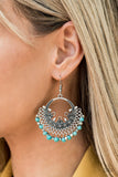 Paparazzi "Canyonlands Celebration" Blue FASHION FIX Earrings Paparazzi Jewelry