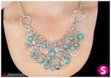 Paparazzi "Silly Little Love Songs" Blue Necklace & Earring Set Paparazzi Jewelry