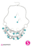 Paparazzi "Silly Little Love Songs" Blue Necklace & Earring Set Paparazzi Jewelry