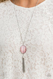 Paparazzi "Tasseled Tranquility" FASHION FIX Pink Necklace & Earring Set Paparazzi Jewelry