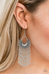 Paparazzi "Catching Dreams" FASHION FIX Silver Earrings Paparazzi Jewelry