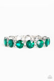 Paparazzi "Glitzy Glamorous" Green Bracelet Paparazzi Jewelry