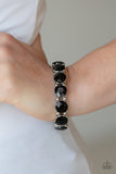 Paparazzi "Glitzy Glamorous" Black Bracelet Paparazzi Jewelry