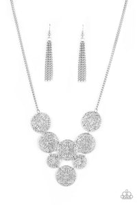 Paparazzi "Malibu Idol" Silver Necklace & Earring Set Paparazzi Jewelry